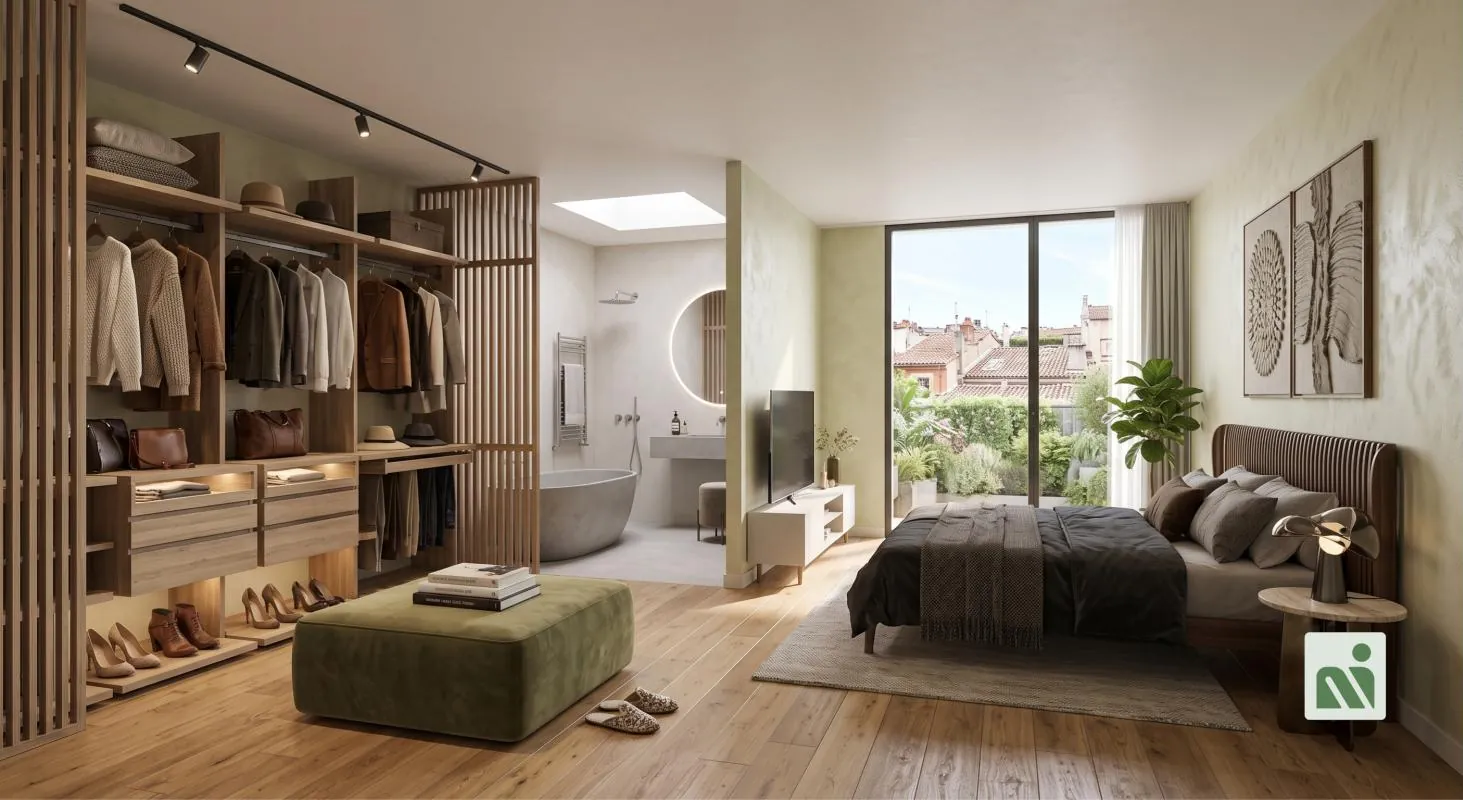 Chambre : maison à étage de 130 m² à construire à Balma (Haute-Garonne)