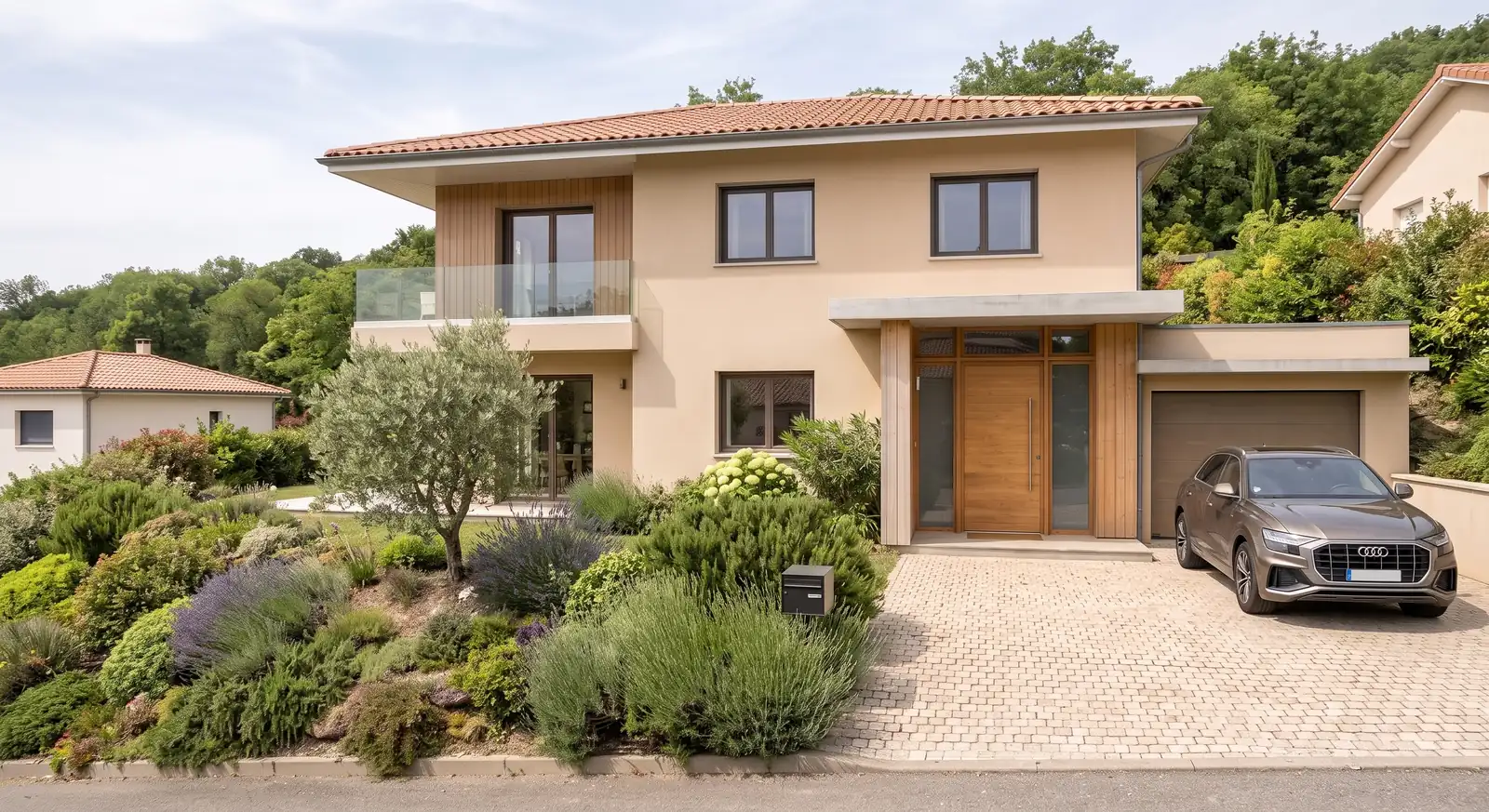 Façade d'une maison à étage de 95 m² à Bouloc (31620), projet terrain + maison