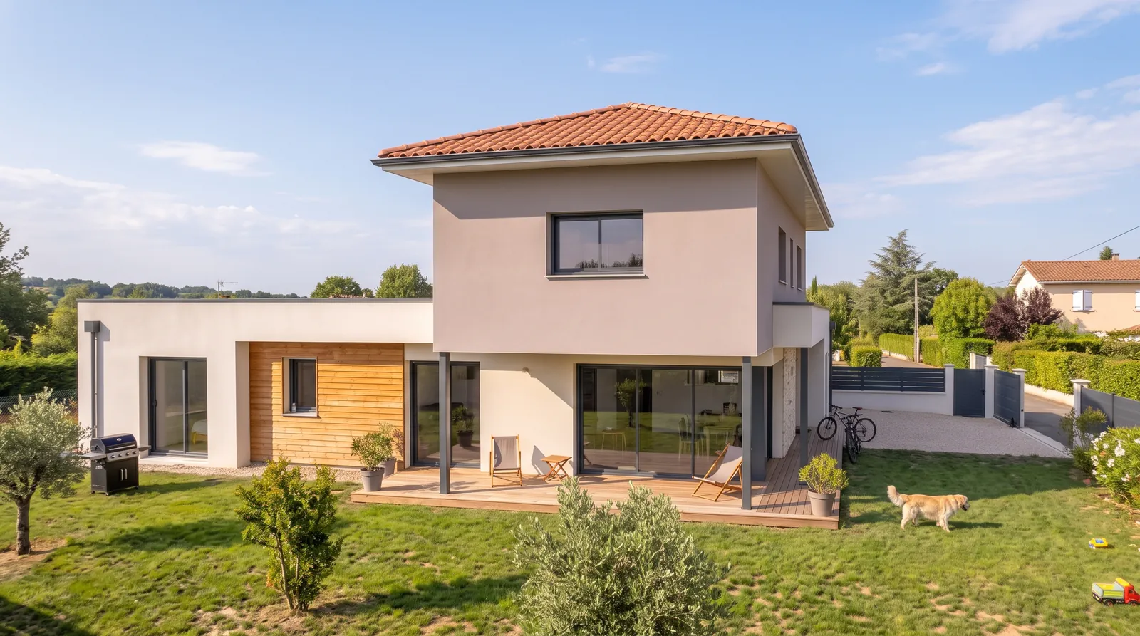 Jardin : projet de Gaillac (81600), maison à étage de 95 m²