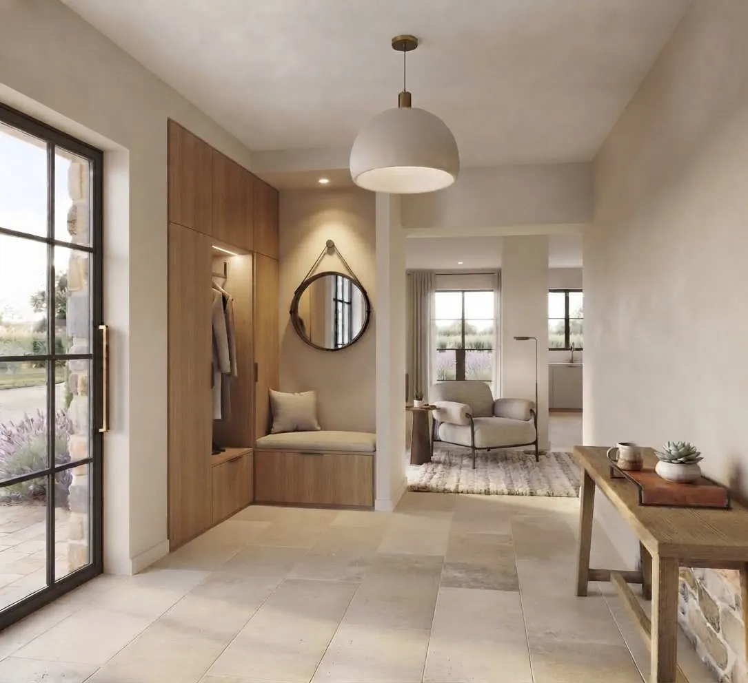 Maison neuve à Montauban : entrée, 95 m² habitables conçus sur-mesure