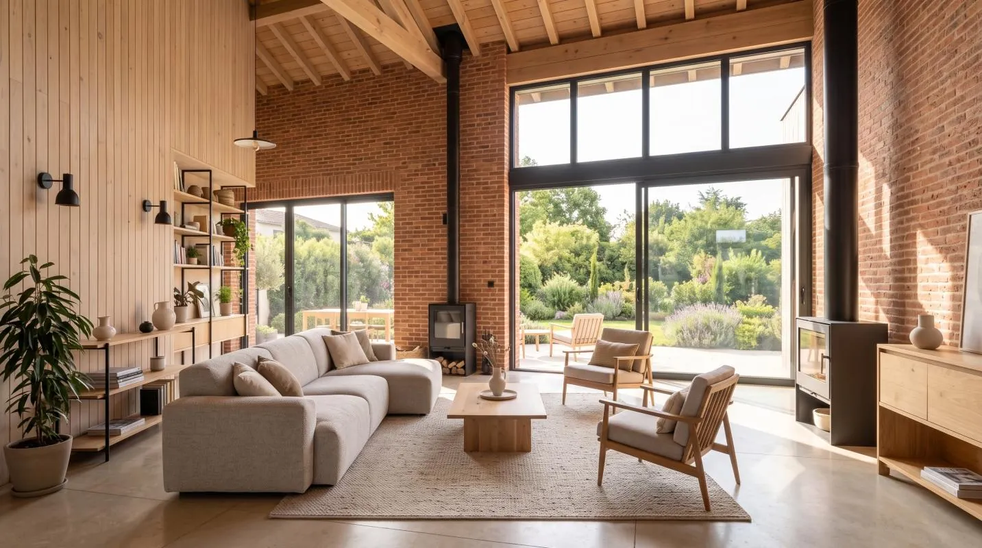 Maison neuve à Ondes : séjour, 100 m² habitables conçus sur-mesure