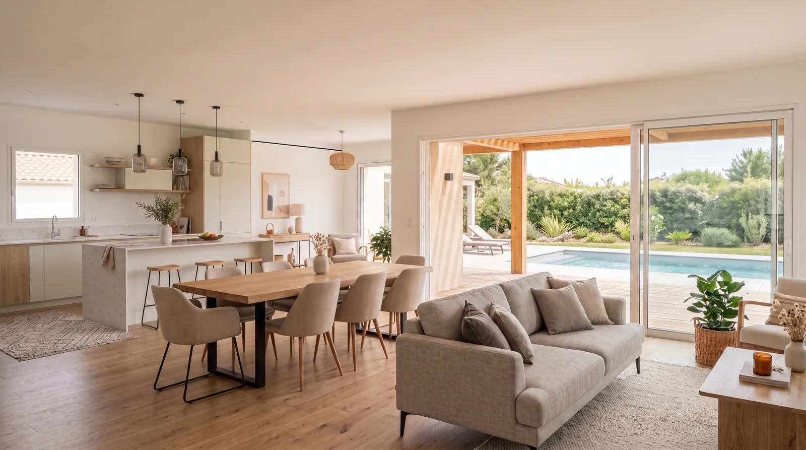 Maison neuve à Quint-Fonsegrives : séjour, 85 m² habitables conçus sur-mesure