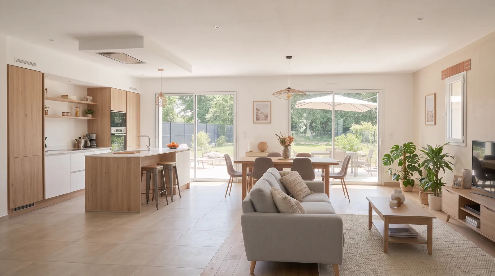 Séjour : maison à étage de 95 m² à construire à Revel (Haute-Garonne)