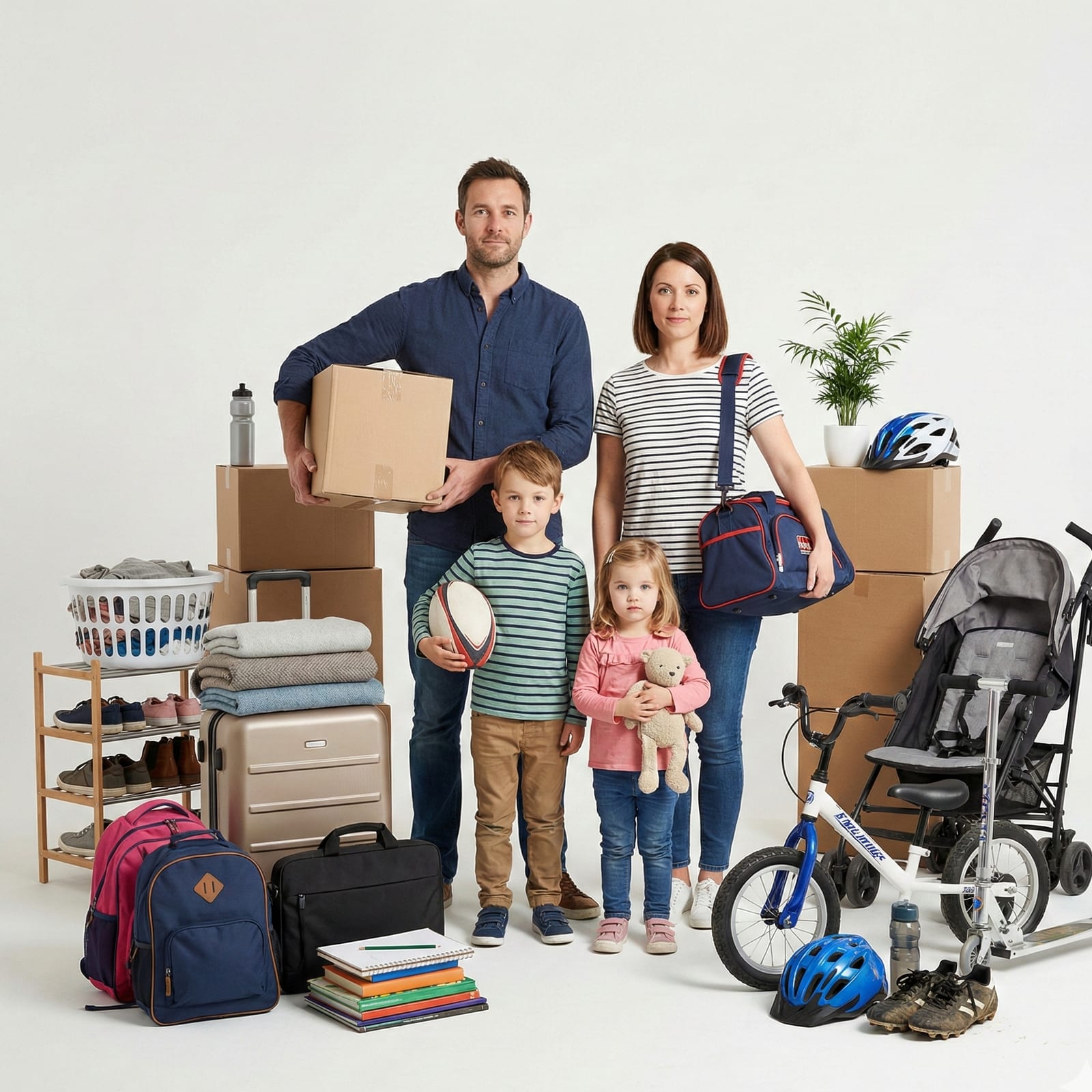 Famille dans leur maison en Haute-Garonne Famille dans leur maison en Haute-Garonne